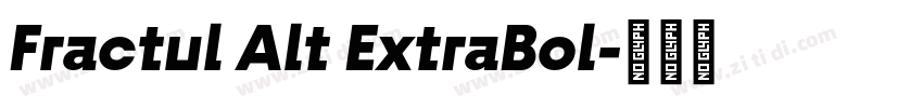 Fractul Alt ExtraBol字体转换